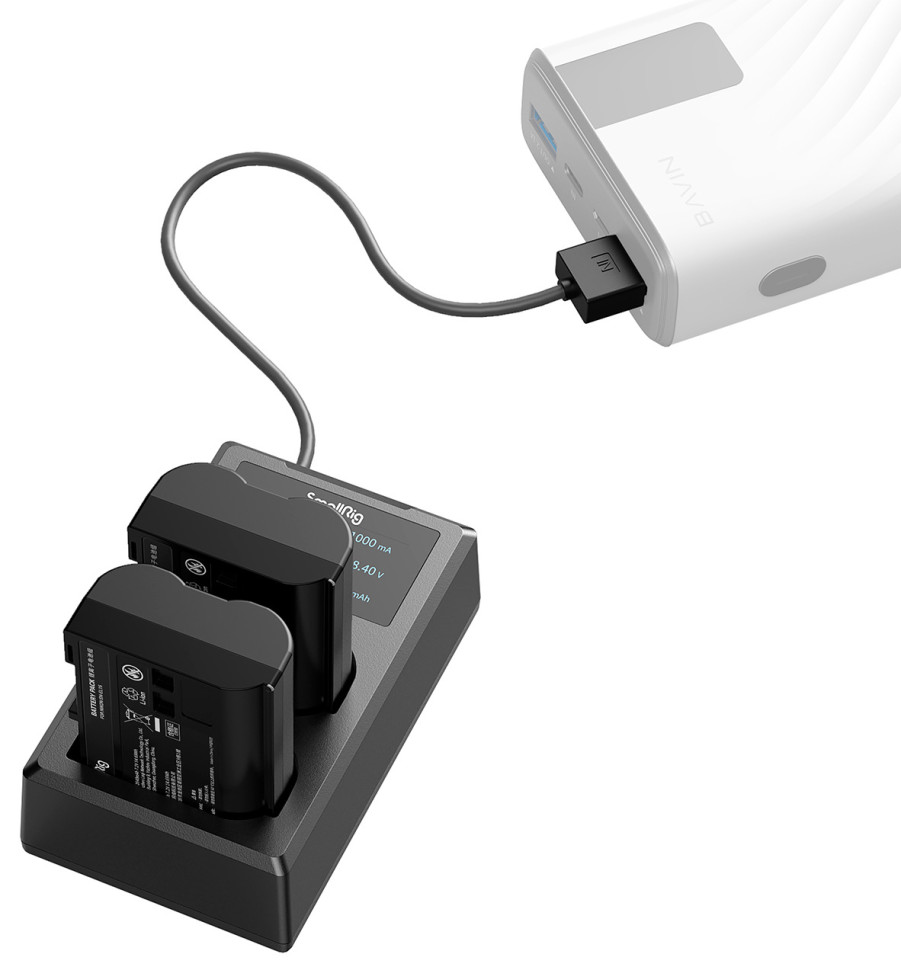 Два аккумулятора EN-EL15 + зарядное устройство SmallRig 3820B Два аккумулятора EN-EL15 + зарядное устройство SmallRig 3820B