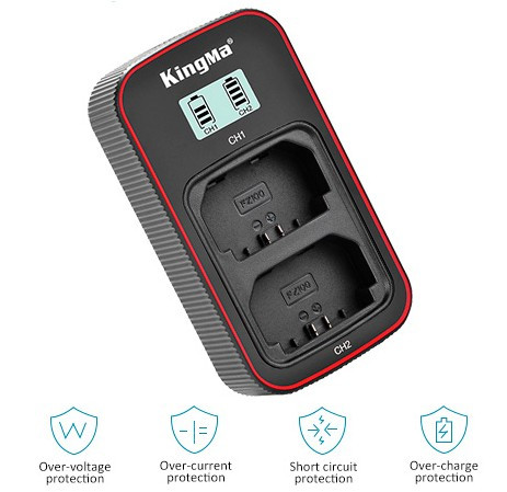 Kingma, комплект из зарядного устройства BM058 и 2 аккумуляторов NP-FZ100 (2000mAh)