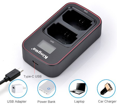 Kingma, комплект из зарядного устройства BM058 и 2 аккумуляторов NP-FZ100 (2000mAh)