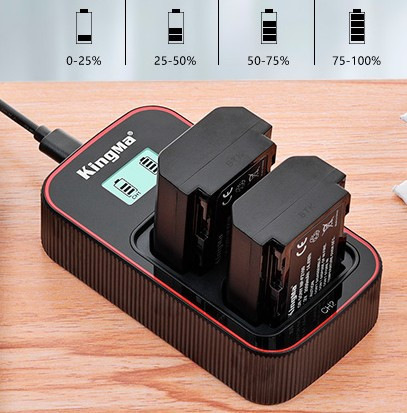 Kingma, комплект из зарядного устройства BM058 и 2 аккумуляторов NP-FZ100 (2000mAh)