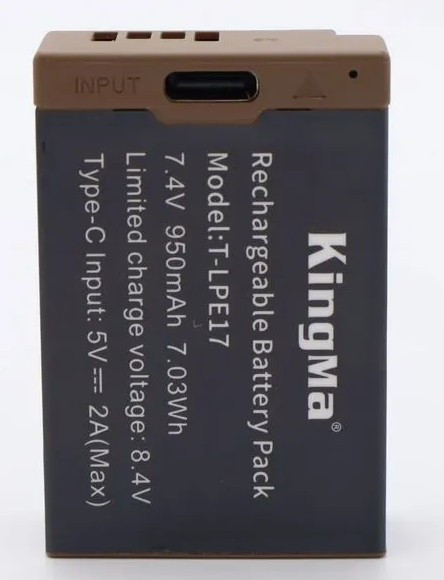 Аккумулятор Kingma LP-E17 Type-C  (like new)