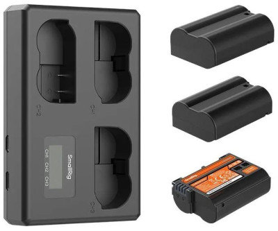 3 аккумулятора EN-EL15c + зарядное устройство SmallRig 6018 Triple Charger Kit