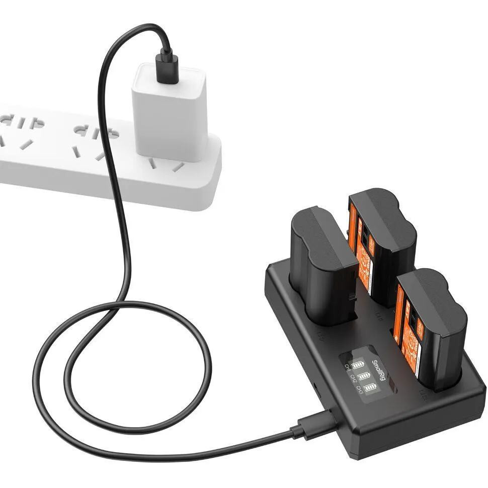 3 аккумулятора EN-EL15c + зарядное устройство SmallRig 6018 Triple Charger Kit