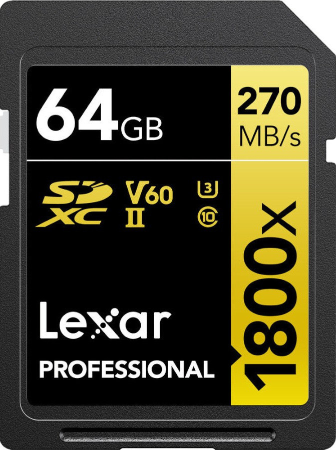 Lexar SDXC 64Gb V60 1800x