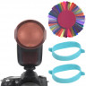 Комплект 24 цветных фильтра для вспышки Godox V1