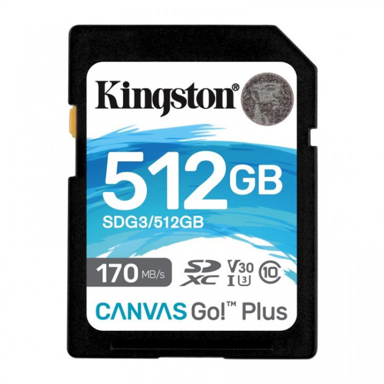 Карта памяти kingston sdxc canvas go plus 64 гб sdg3 64gb