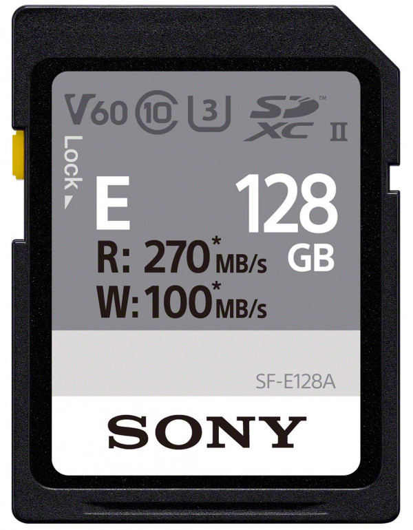 Карта памяти SDXC 128GB Sony Class10 UHS-II U3 V60 100/270Mb/s