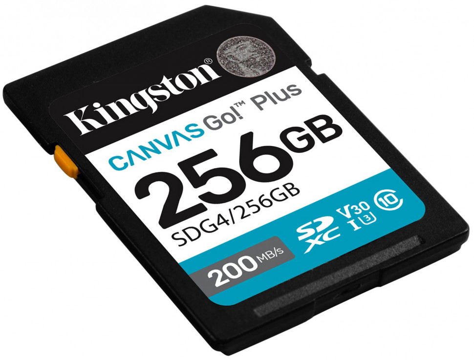 Карта памяти SDXC 256GB Kingston Canvas Go Plus UHS-I Class U3 V30 160/200Mb/s