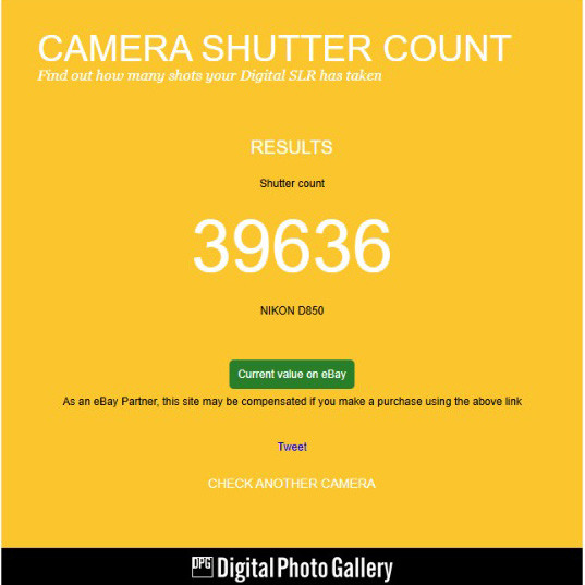 Nikon D850 (39.000 кадров)