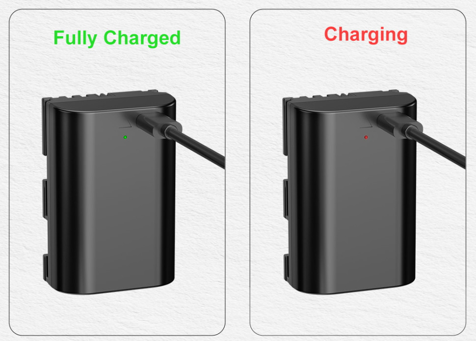Kingma LP-E6NH Аккумулятор 2600mAh с портом зарядки Type-C (аналог Canon LP-E6NH)