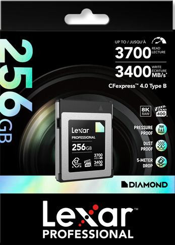 Карта памяти lexar CFexpress Type B DIAMOND (R3700 W3400) 256GB