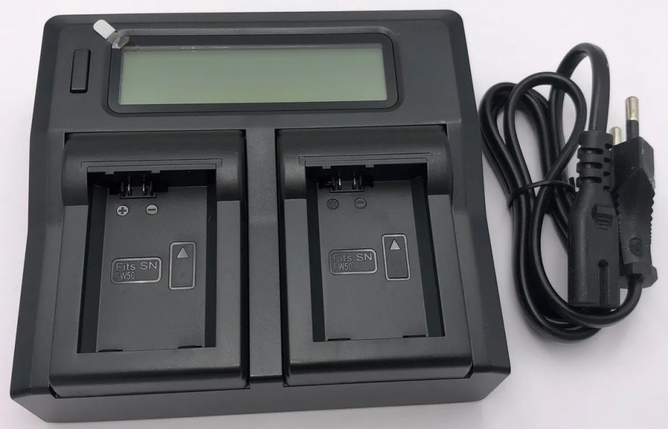 Зарядное устройство двойное для NP-FW50 (состояние 5)