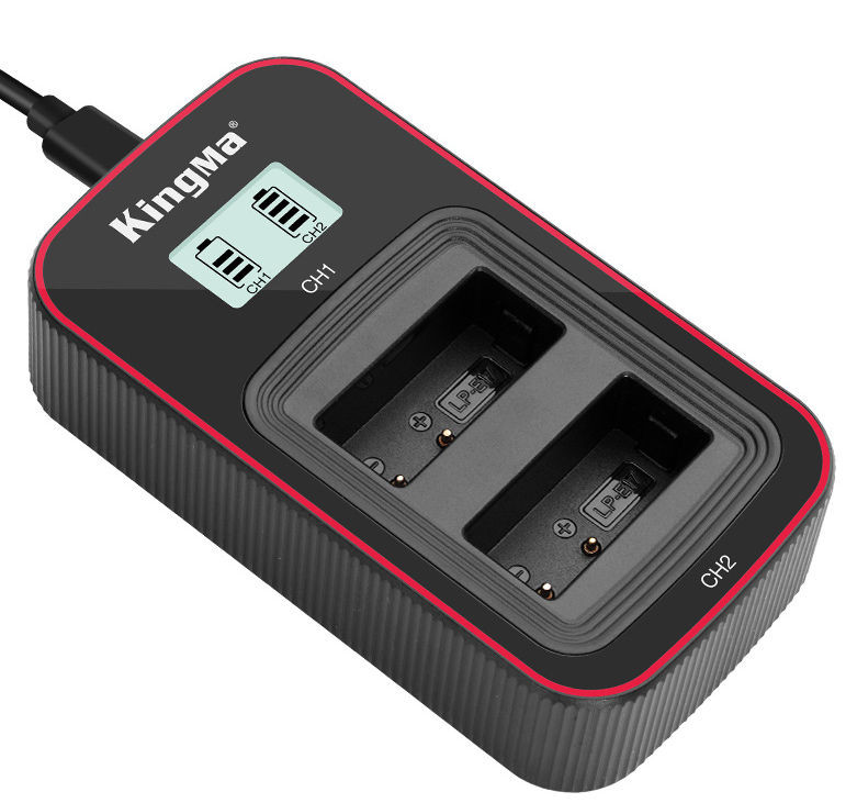 Зарядное устройство Kingma BM058-LPE17, для 2х Canon LP-E17, дисплей