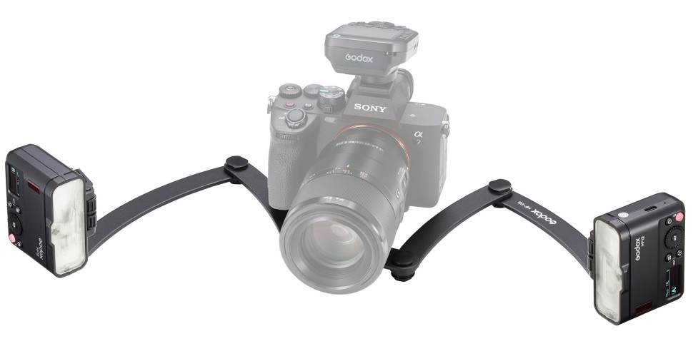 Комплект импульсных осветителей Godox MF12-DK3 для макросъемки