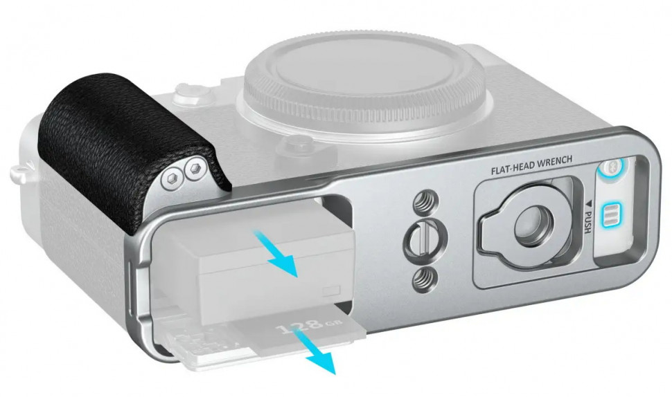 Площадка с рукояткой SmallRig 5447 Silicone Handle для Fujifilm X-E5 Серебро