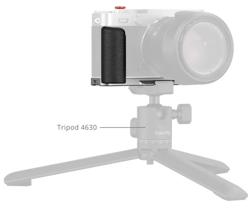 Площадка с рукояткой SmallRig 5447 Silicone Handle для Fujifilm X-E5 Серебро