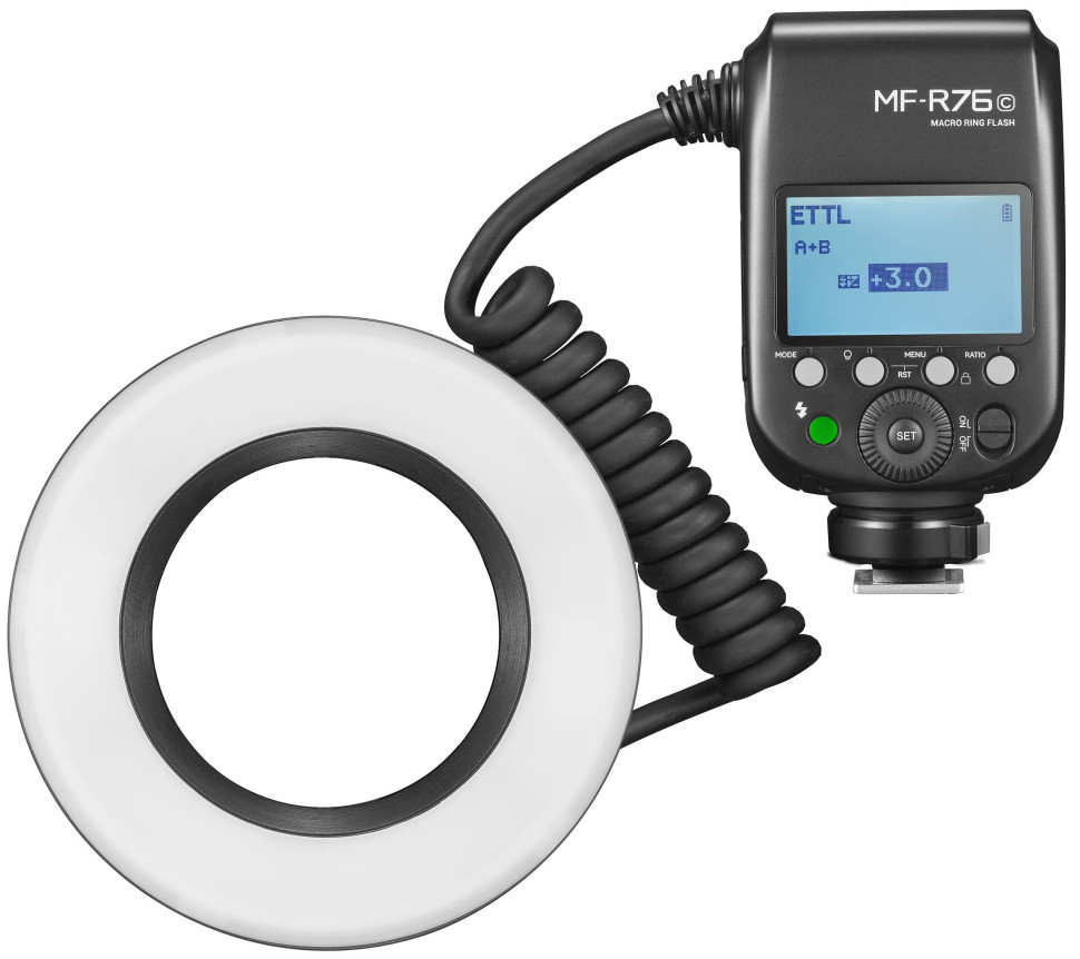 Вспышка для макросъемки Godox MF-R76C TTL для Canon
