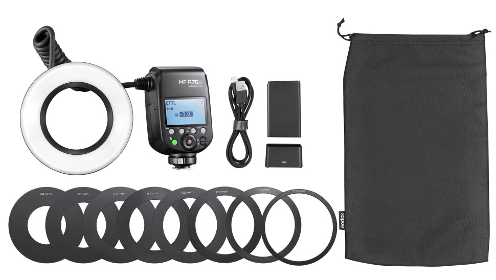 Вспышка для макросъемки Godox MF-R76C TTL для Canon
