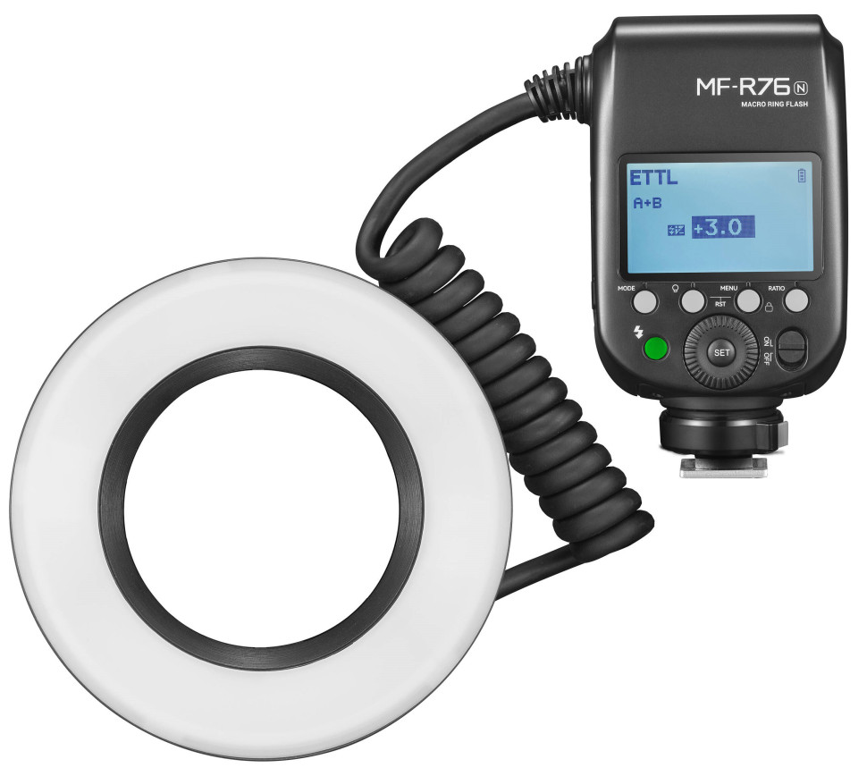 Вспышка для макросъемки Godox MF-R76N TTL для Nikon