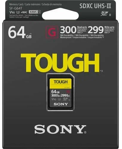 Sony 64GB SF-G Tough Series UHS-II SDXC Memory Card (SF-G64)
