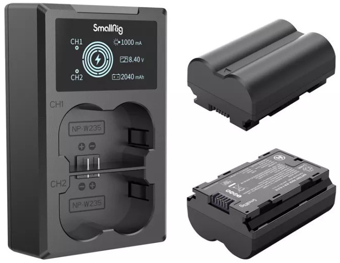 2 аккумулятора NP-W235 + зарядное устройство SmallRig 3822