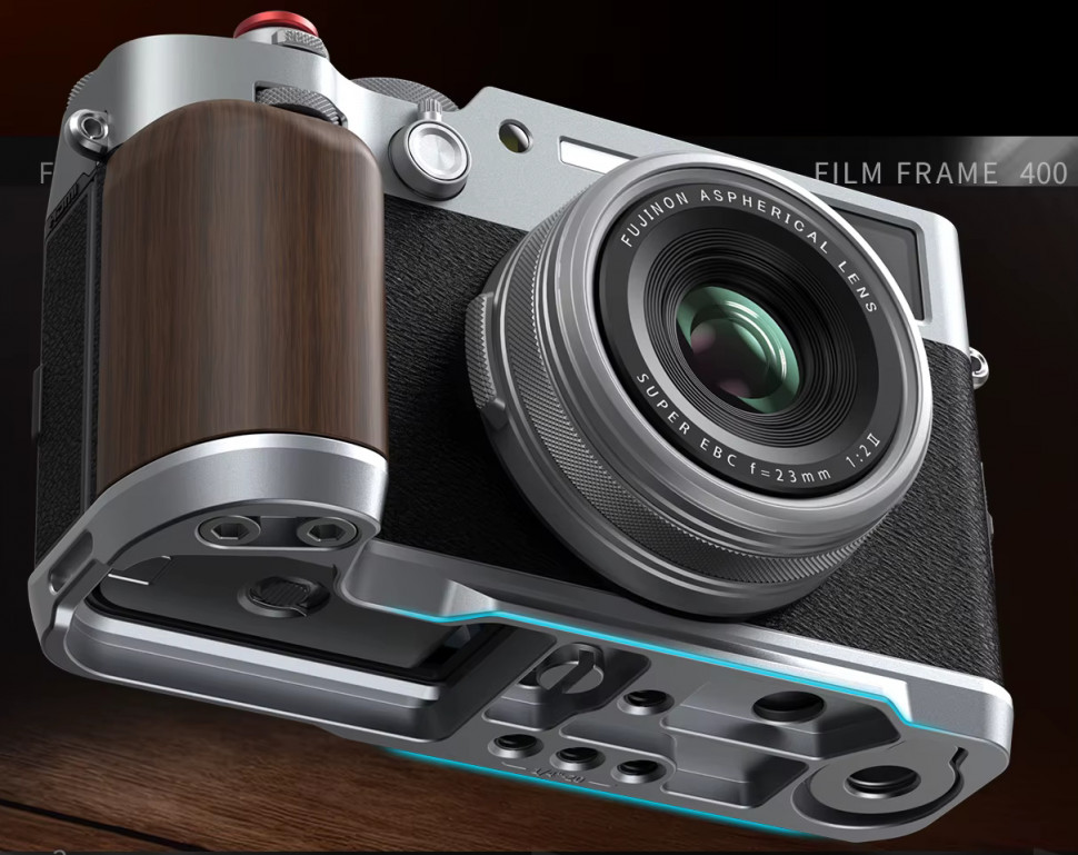 Площадка с рукояткой SmallRig Wooden для Fujifilm X100VI / X100V Серебро