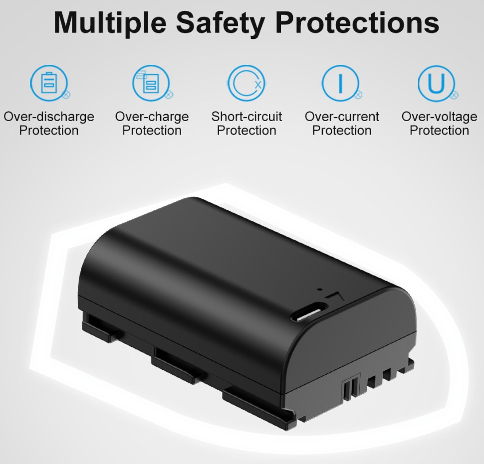 Аккумулятор KingMa LP-E6P Type-C 2600mAh