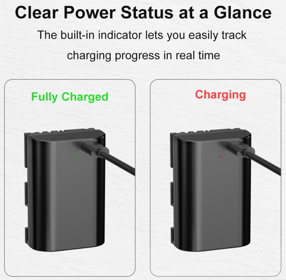 Аккумулятор KingMa LP-E6P Type-C 2600mAh