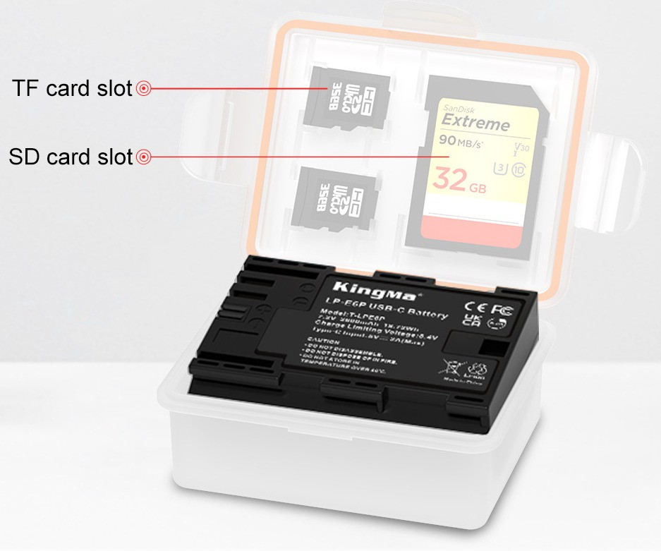 Аккумулятор KingMa LP-E6P Type-C 2600mAh
