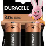 Батарейки Duracell D / LR 20, 2 шт.