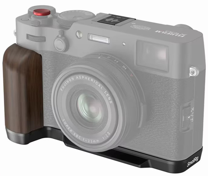 Площадка с рукояткой SmallRig Wooden для Fujifilm X100VI / X100V Чёрная