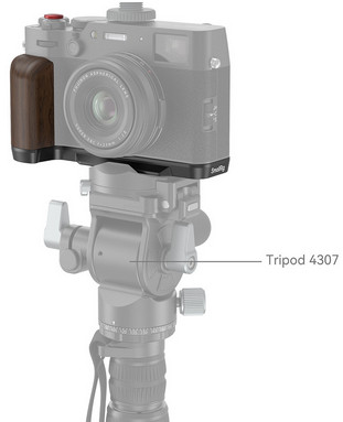 Площадка с рукояткой SmallRig Wooden для Fujifilm X100VI / X100V Чёрная