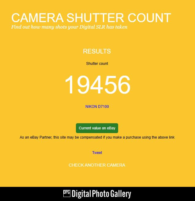 Nikon D7100 (19500 кадров)