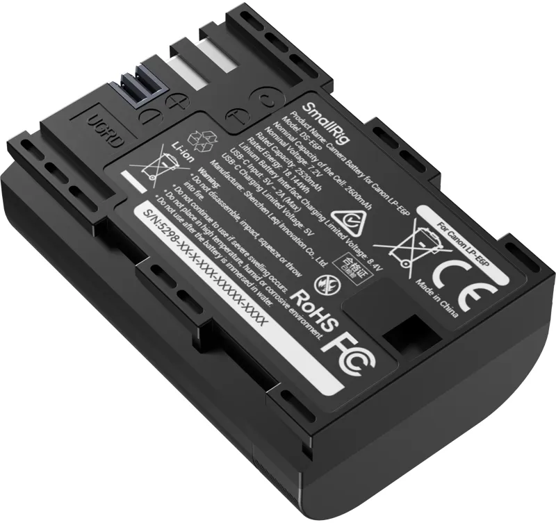 Аккумулятор SmallRig LP-E6P Power Display Type-C 2600mAh