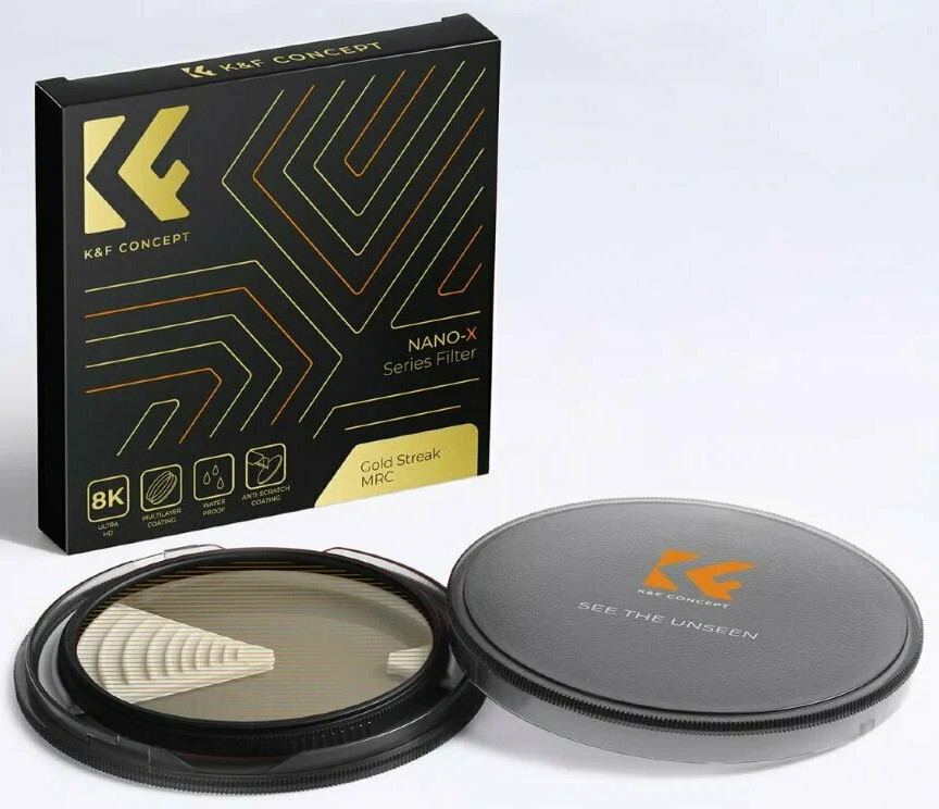 Светофильтр K&F Concept Nano-X MRC Gold Streak 62мм