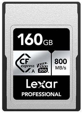 Карта памяти CFexpress Type A 160GB Lexar Professional SILVER Series (R800/W700)