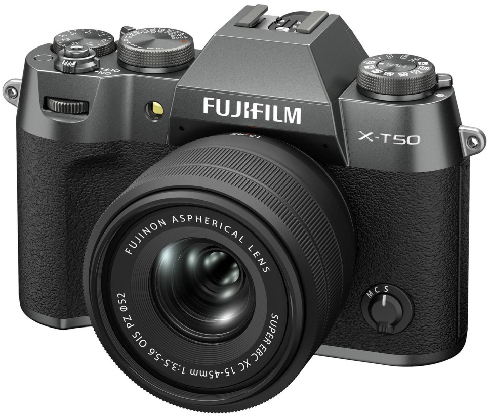 Фотоаппрат Fujifilm X-T50 + XC 15-45mm f/3.5-5.6 угольно-серебристый