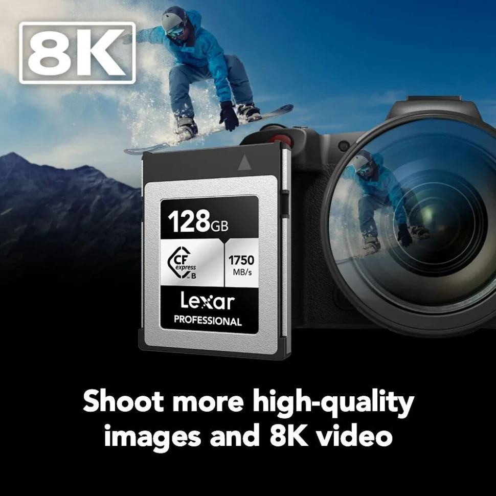 Карта памяти CFexpress Type B 128GB Lexar Professional SILVER Series (R1750/W1300)