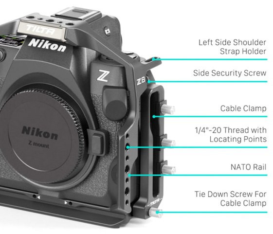 Клетка Tilta Lightweight Kit для Nikon Z8 Серая