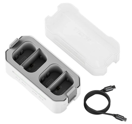 2 аккумулятора LP-E6P + зарядный кейс Tilta Charging Station Белый