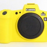 Cиликоновый чехол для Canon EOS R  желтый