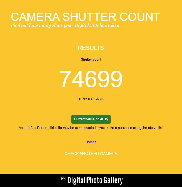 Sony A6300 body (74700 кадров)