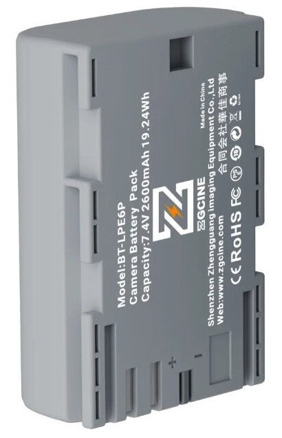 Аккумулятор ZGCine LP-E6P 2600mAh