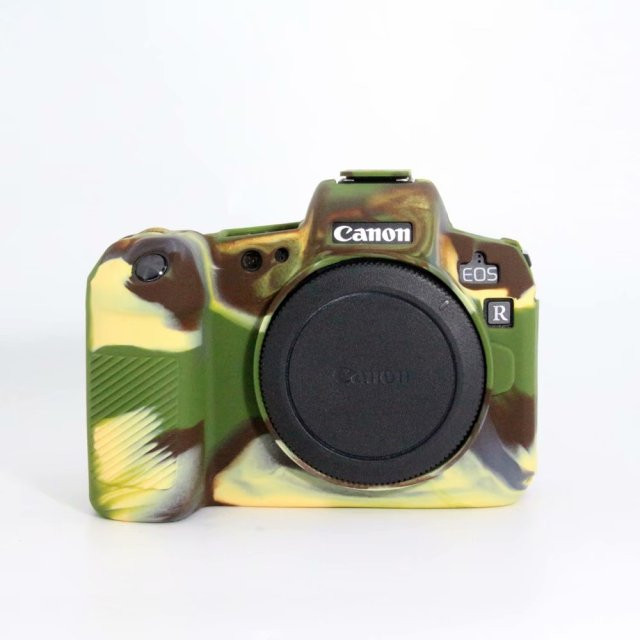 Cиликоновый чехол для Canon EOS R  камуфляжный