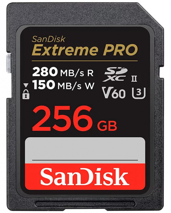 Карта памяти SDXC 256GB Sandisk Extreme Pro UHS-II V60 U3 280Mb/s