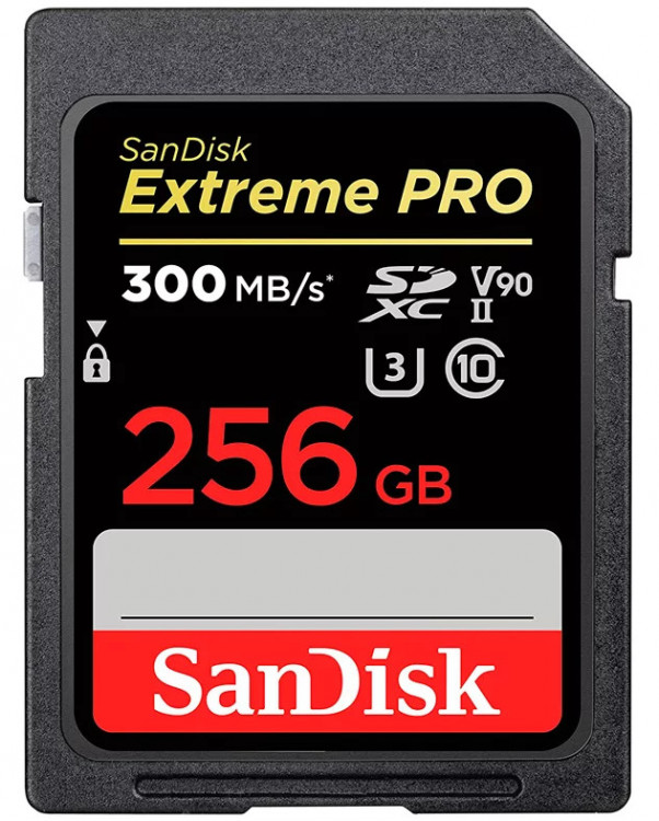 Карта памяти SanDisk SDXC 256GB Sandisk Extreme PRO UHS-II V90 300MB/s