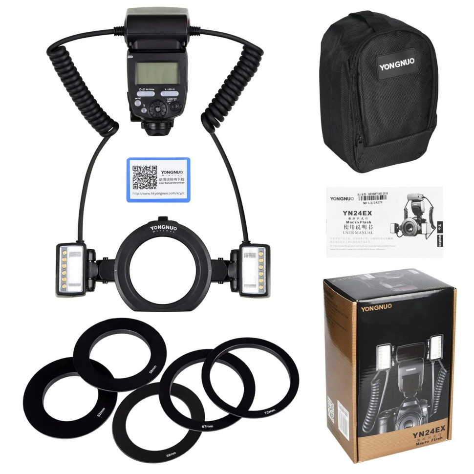 Вспышка YongNuo Speedlite YN-24EX Macro TTL для Canon