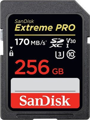 SanDisk SDXC Extreme Pro 256Gb V30 170x