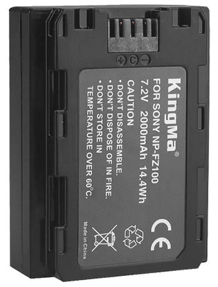 Аккумулятор KingMa NP-FZ100 2000mAh