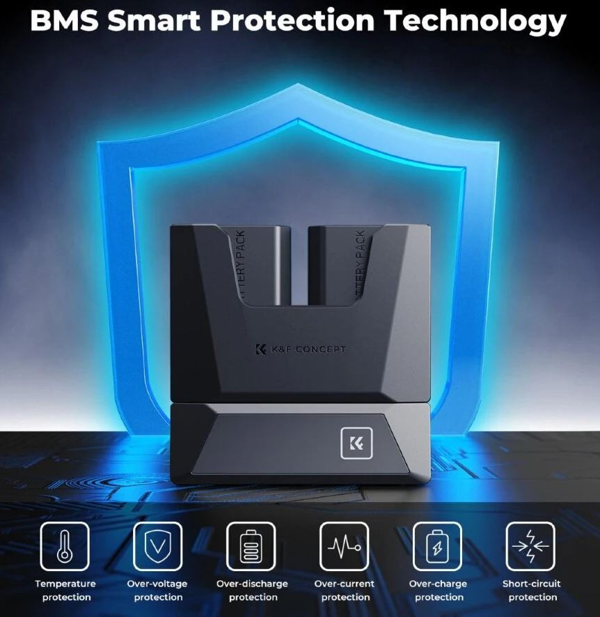 2 аккумулятора NP-FZ100 + зарядное устройство K&F Concept Modular Fast Charger Kit